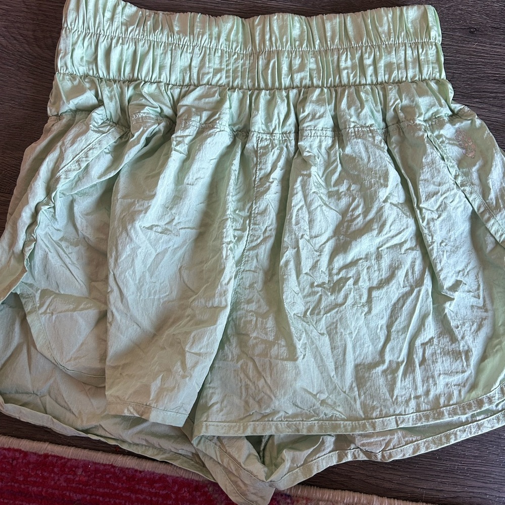 Free people lime green the way home shorts